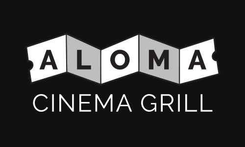 aloma logo on black background